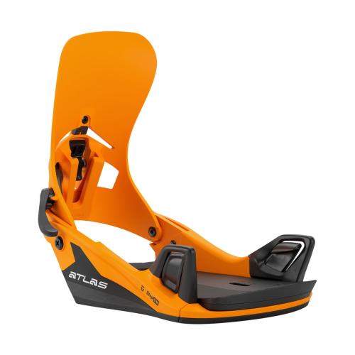 Union Atlas step on orange snowboard bindings for men