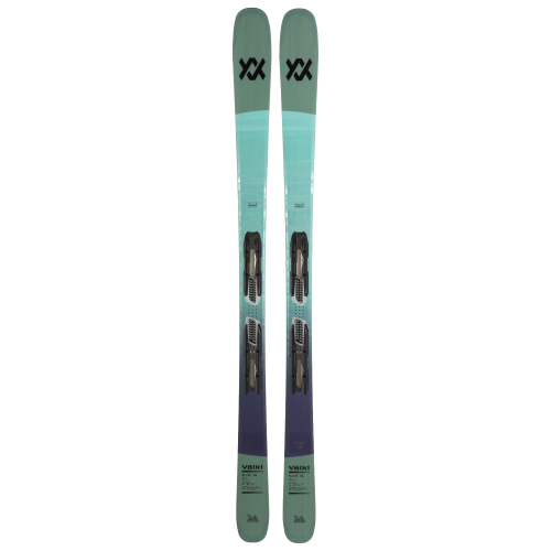 Pack ski Volkl Blaze 86 petrol +fixations Vmotion 10 gw Bleu Homme