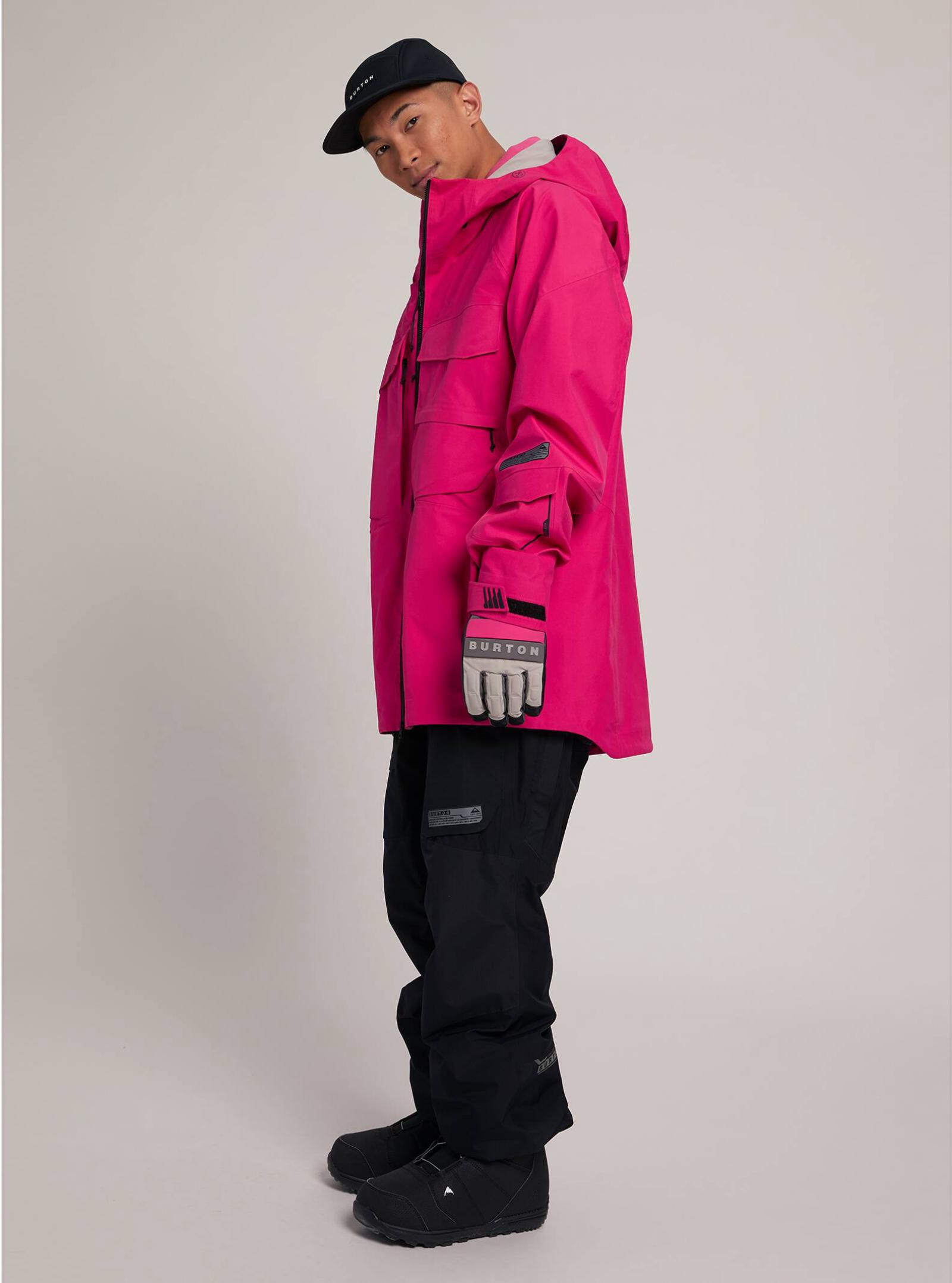 Burton Gore-Tex Banshy 3l Punchy Pink Men's Ski/Snow Jacket - Free Shipping!