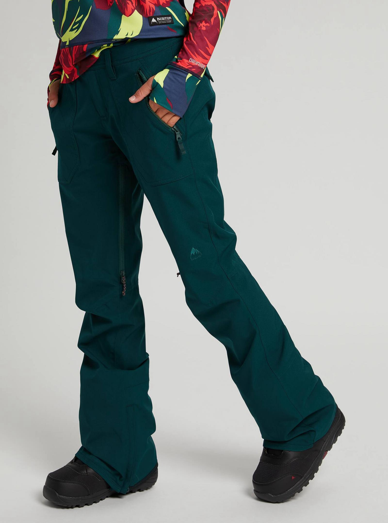 Burton Vida Ponderosa Pine Women s Ski Snow Pants Free Shipping