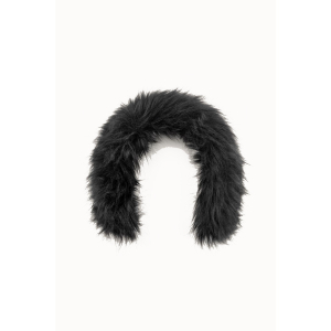 Women's Poivre Blanc Trim Black ski jacket fur collar