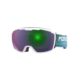 Masque de Ski Marker Perspective Whitew Green Plasma Mirror Cat 2 Adulte