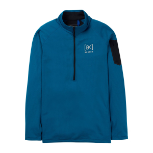 Veste polaire Burton [ak] helium grid fleece half-zip blue teal homme