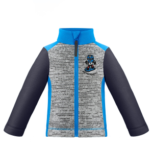 Boy's 1510 Melange Grey/King Blue Poivre Blanc Fleece Jacket