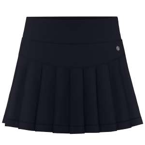 Poivre Blanc Skirt 2728 Oxford-Blue4 Woman