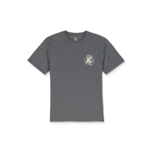 T-shirt Volcom Anti gravity hth sst heather black Homme