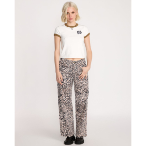 Pantalon Volcom Stoned bf lowrise animal print Femme