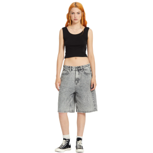 short Volcom Beeggy denim Femme Gris