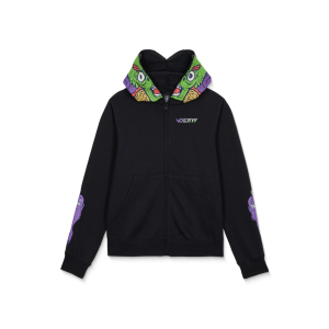 Sweat a capuche Volcom Fa ben sanair full zip Garçon Noir