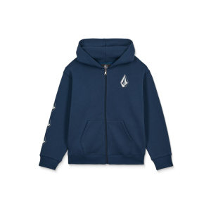 Sweat a capuche Volcom Iconic stone gid zip Garçon Bleu