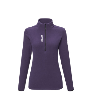 Women's Millet Ubic lightgrid po w purple velvet thermal sweater