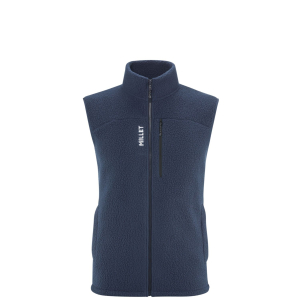 Men's Millet Cimaï sherpa vest sapphire sleeveless fleece jacket