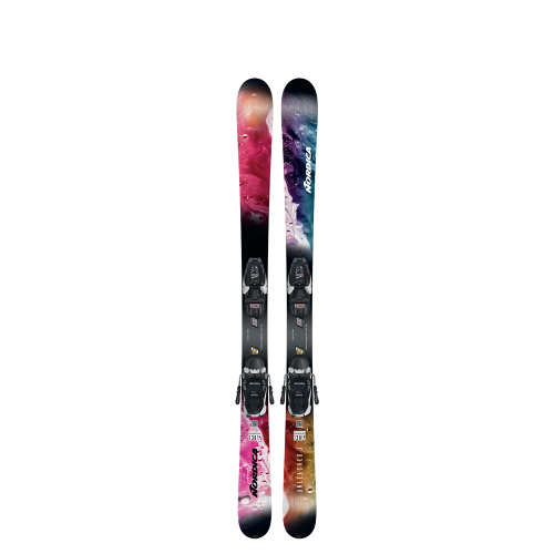 Pack skis Nordica Unleashed j + fixations J7.0 fdt Rose Garçon