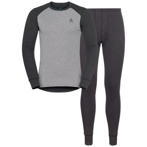 Ensemble T-shirt Et Collant Odlo Active Warm Set M Dark Grey Melange Homme