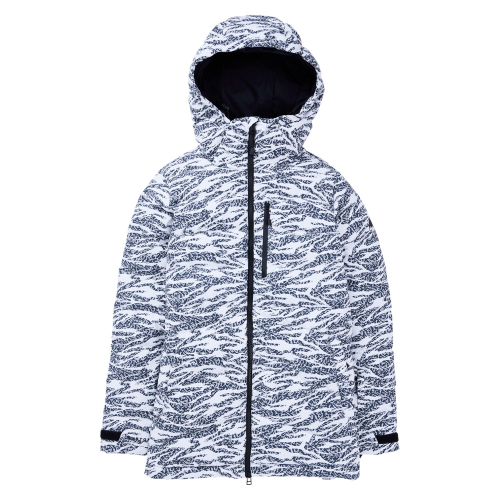 Women's Ski / Snow Jacket Burton Loyil Down Zebra Camo