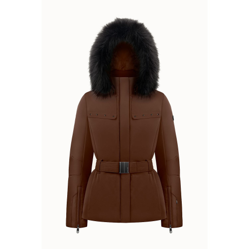 Poivre Blanc Stretch Ski 0801 Choco Brown Women's Ski / Snow Jacket
