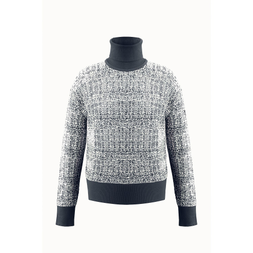 Knit Sweater Poivre Blanc Knit Pullover 3554 Tweed Gothic Blue Woman