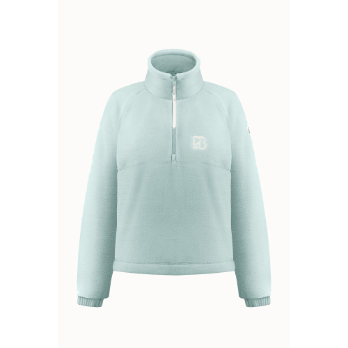 Women's Polartec Sweater 5442 Aloe Blue Poivre Blanc Fleece Jacket