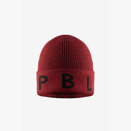 Women's Poivre Blanc Knit Beanie 6180 Burgundy Red