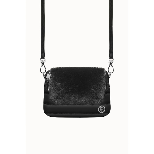 Handbag Poivre Blanc Belt Shoulder 9096 Bubbly Black Femme