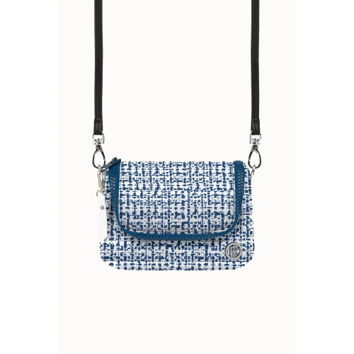 Handbag Poivre Blanc Belt Shoulder 9096 Tweed Gothic Bl Femme