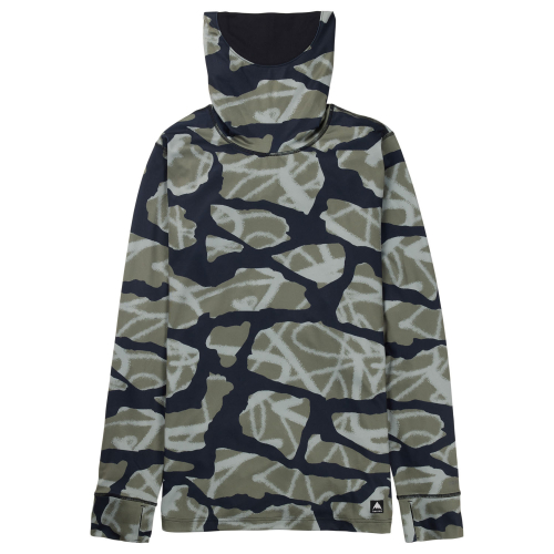 T-shirt Burton midweight base layer long neck camo homme