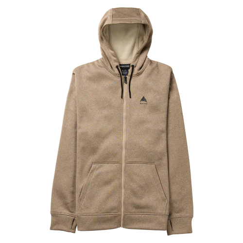 Burton oak hoodie full-zip hoodie summit taupe heather man