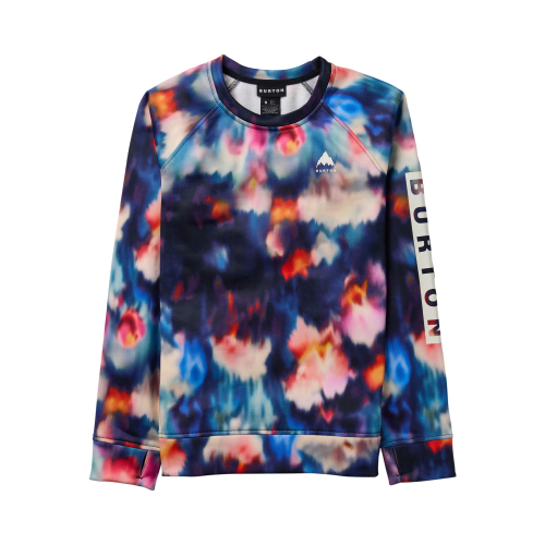 Women's Burton oak crewneck fleece floral blur sweatshirt