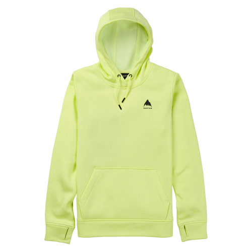 Hoodie Burton oak pullover hoodie glow yellow green heather woman