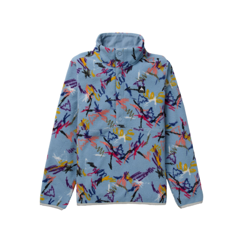 Polaire Burton kids' cinder fleece anorak scribble garçon