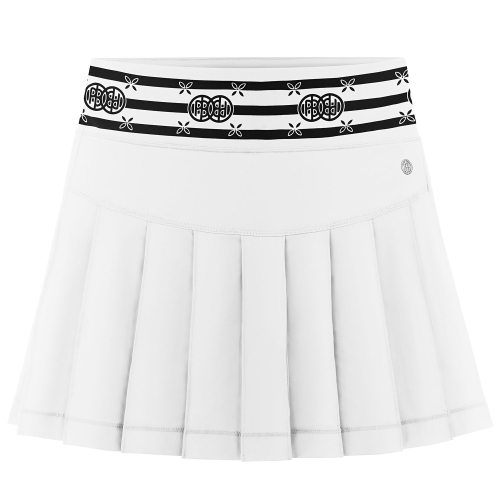 Poivre Blanc Skirt 2731 Stripes-White Woman