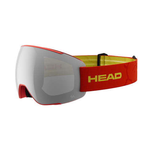 Head Magnify 5k chrome Cat S2 red Adult ski mask