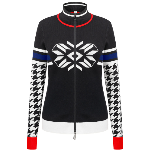 Veste en Maille Poivre Blanc 3501 Black Femme