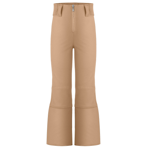 Girl's 1121 Almond Brown Poivre Blanc Softshell Ski Pants