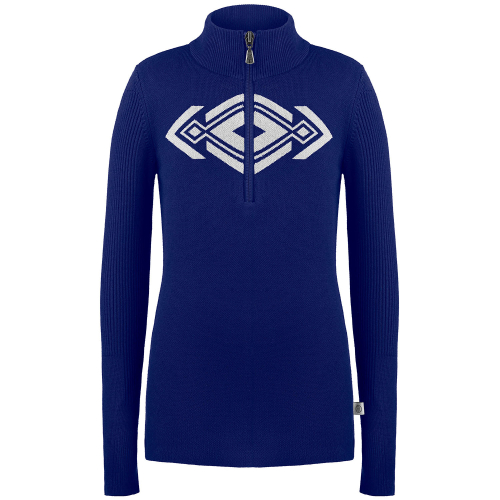 Girls' Poivre Blanc 3540 Infinity Blue Knit Sweater