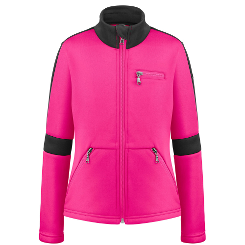Veste Stretch Polaire Poivre Blanc 1701 Magenta Pink Fille