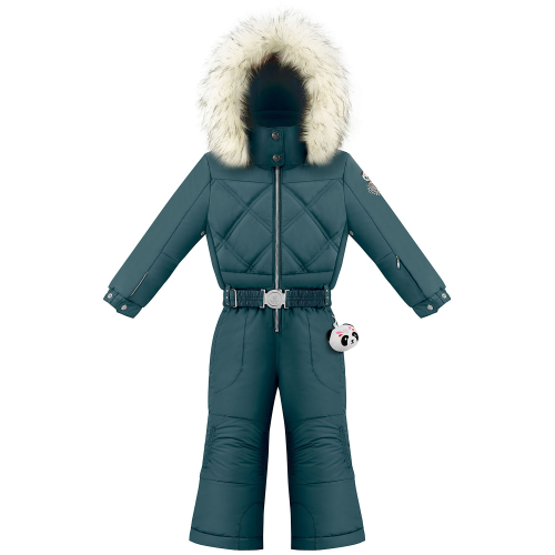 Girl's 1030 Ever Green Poivre Blanc Ski Dungarees