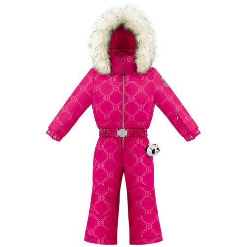 Girl's 1030 Embo Magenta Pi Poivre Blanc Ski Dungarees