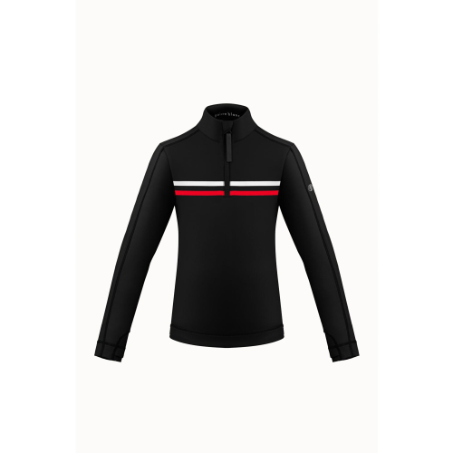 Sous pull thermique Poivre Blanc Max Noir Garçon