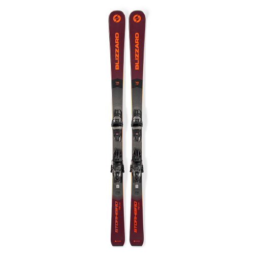 Pack of Blizzard Stormbird 76 Ca skis + Tpc11 Demo bindings, red, men's