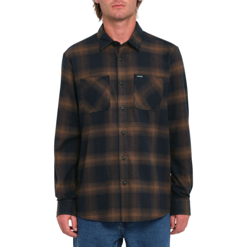 Chemise Volcom Netastone Flannel Dark Earth Homme