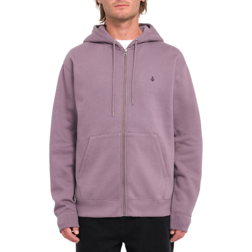 Veste A Capuche Volcom Single Stone Zip Vintage Violet Homme