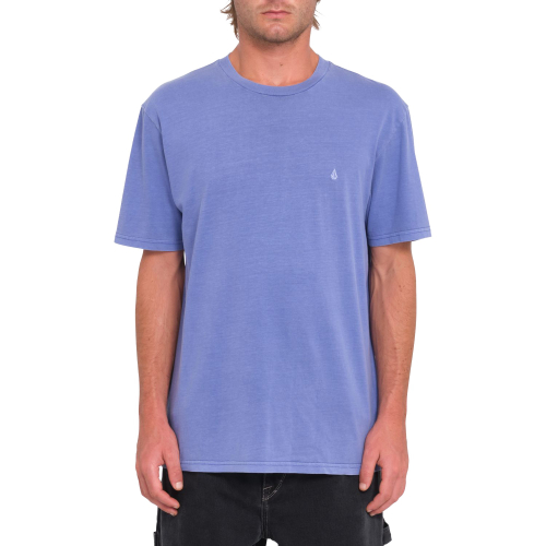 Tee Shirt Volcom Solid Stone Ballpoint Blue Homme