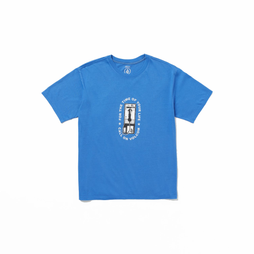 Tee Shirt Volcom Time Of Your Life Patriot Blue Homme
