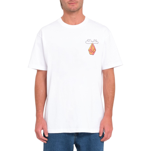 Tee Shirt Volcom Olivmoose White Homme