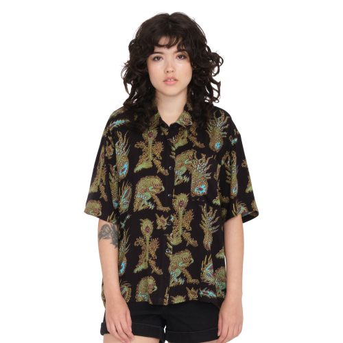 Volcom Fa Tetsunori Black Women's Shirt