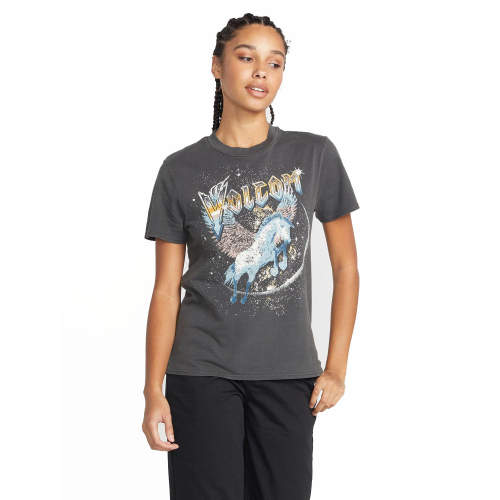 T-Shirt Volcom Lock It Up Noir Femme