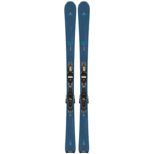 Pack Ski Dynastar E Lite 5 Xpress + Fixations Look Xpress W 11 Gw Black Gold Bleu Femme