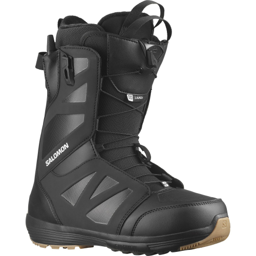 Boots de Snowboard Salomon Launch Black White Homme