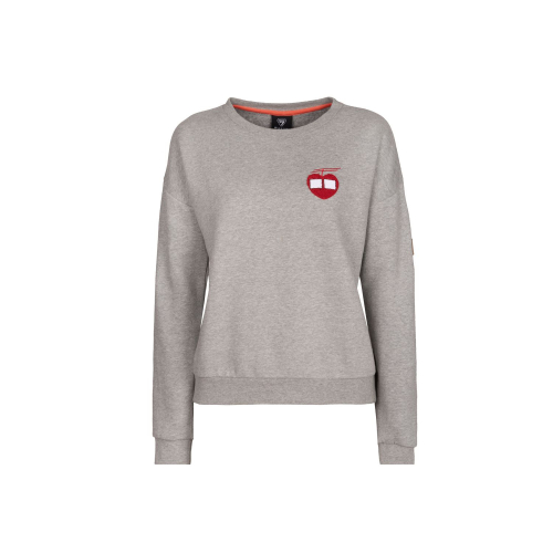Sweat Shirt Degre 7 Roses Heather Grey Femme